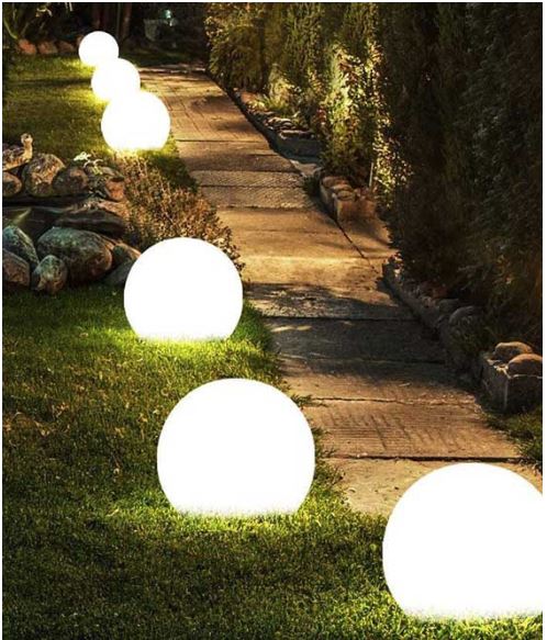 outdoor lighting installation